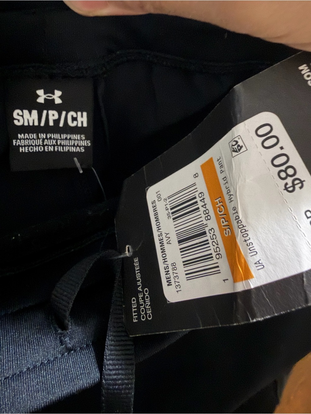 New with tags Mens Under Armour Navy Performance Joggers